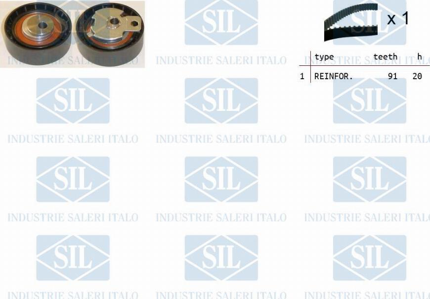 Saleri SIL TK1054 - Комплект ангренажен ремък vvparts.bg