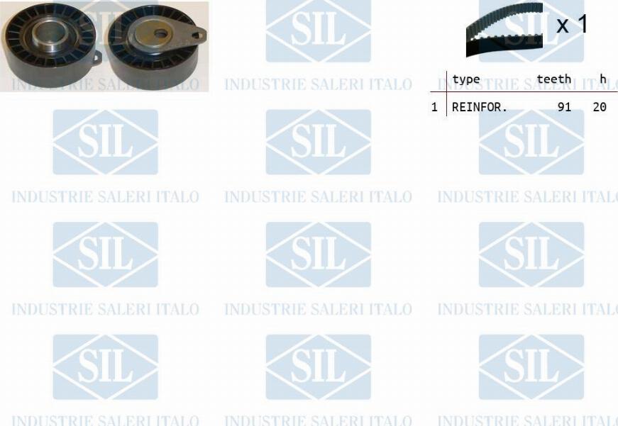 Saleri SIL TK1053 - Комплект ангренажен ремък vvparts.bg
