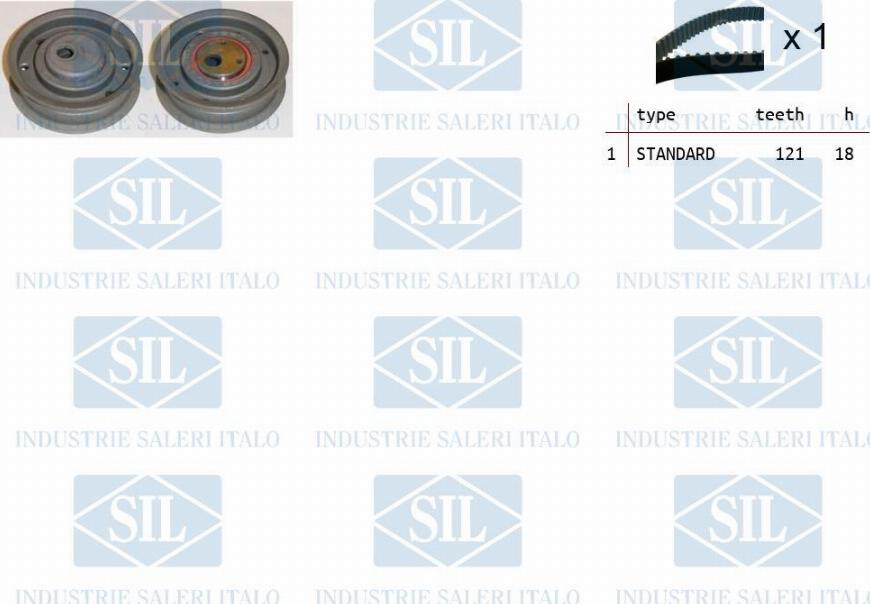 Saleri SIL TK1008 - Комплект ангренажен ремък vvparts.bg