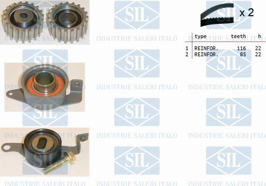 Saleri SIL TK1011 - Комплект ангренажен ремък vvparts.bg