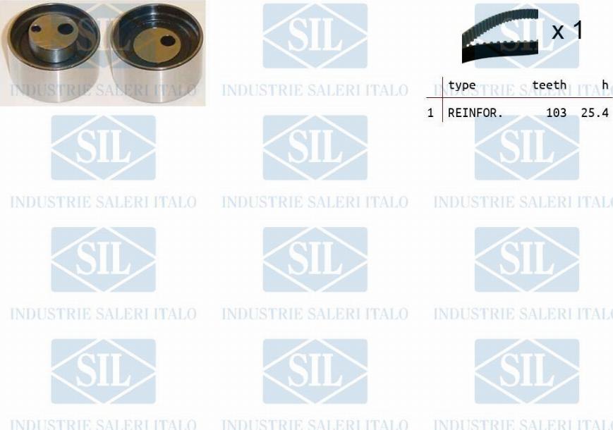 Saleri SIL TK1085 - Комплект ангренажен ремък vvparts.bg