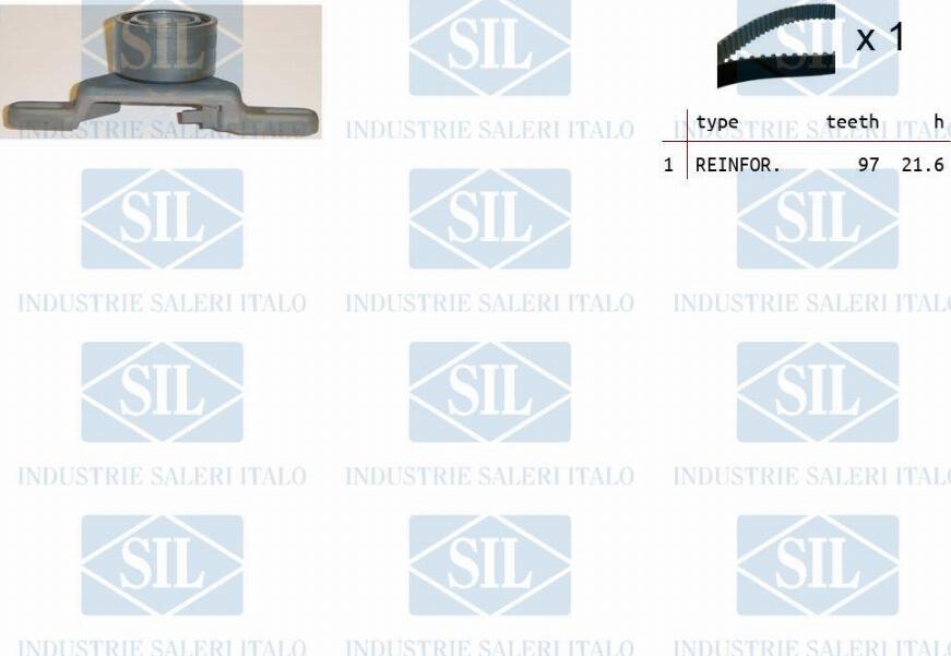Saleri SIL TK1086 - Комплект ангренажен ремък vvparts.bg