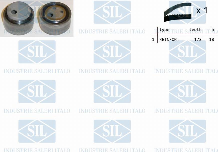 Saleri SIL TK1082 - Комплект ангренажен ремък vvparts.bg