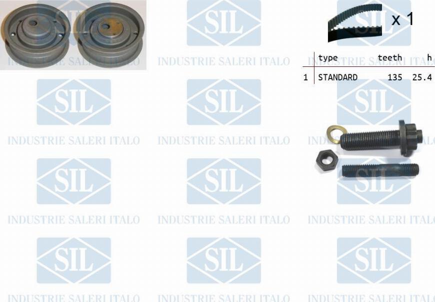 Saleri SIL TK1071 - Комплект ангренажен ремък vvparts.bg