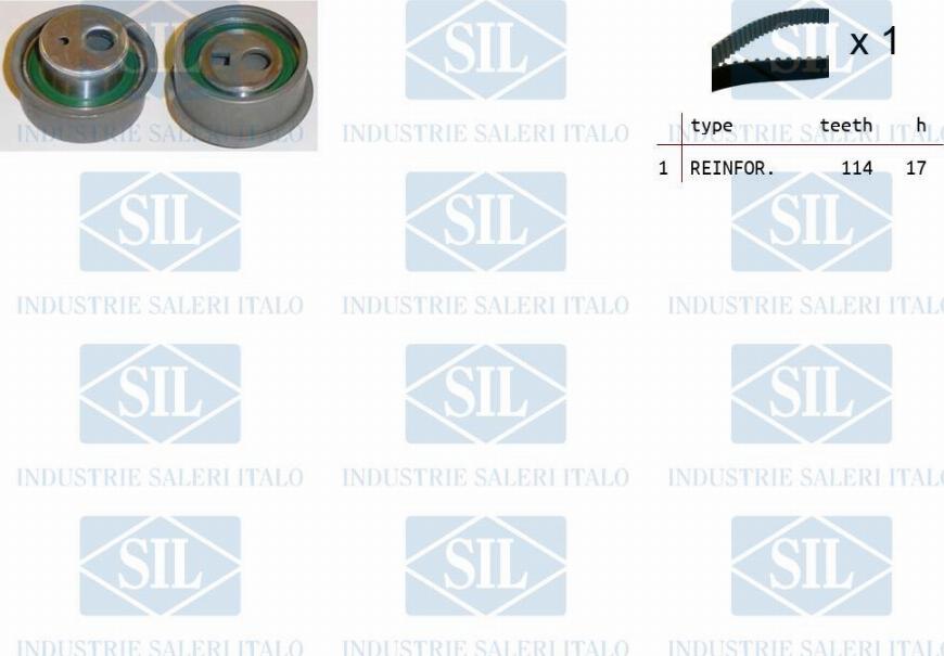 Saleri SIL TK1073 - Комплект ангренажен ремък vvparts.bg
