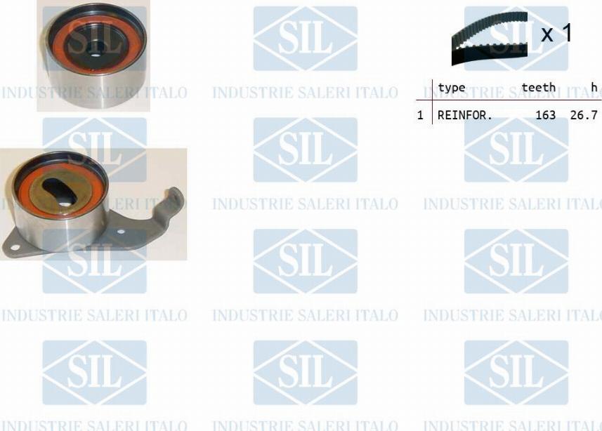 Saleri SIL TK1190 - Комплект ангренажен ремък vvparts.bg