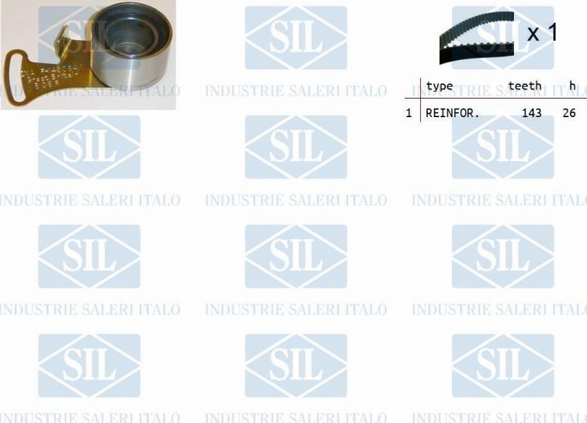 Saleri SIL TK1155 - Комплект ангренажен ремък vvparts.bg