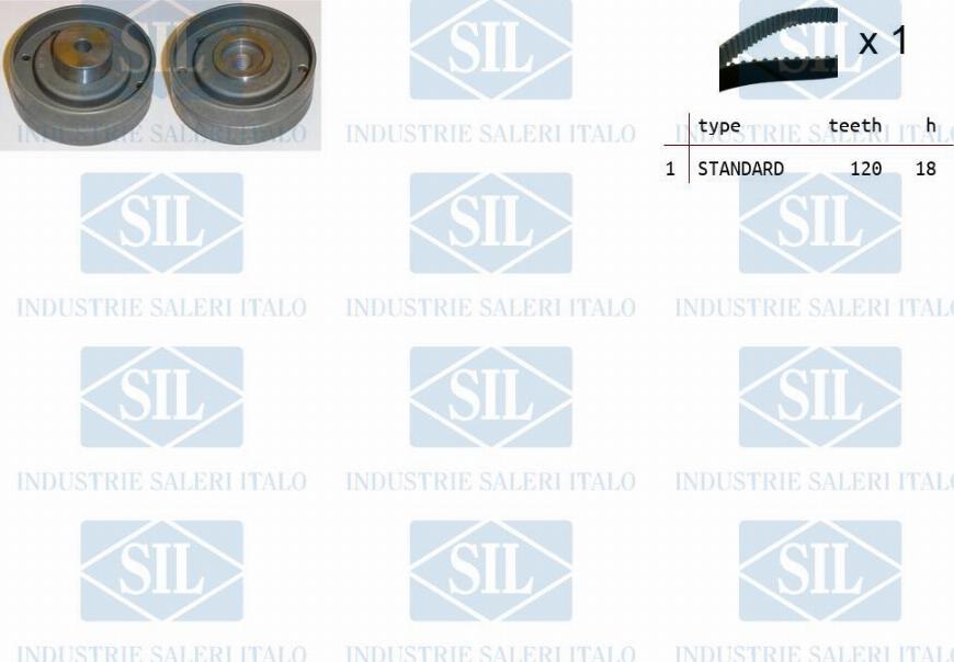 Saleri SIL TK1165 - Комплект ангренажен ремък vvparts.bg