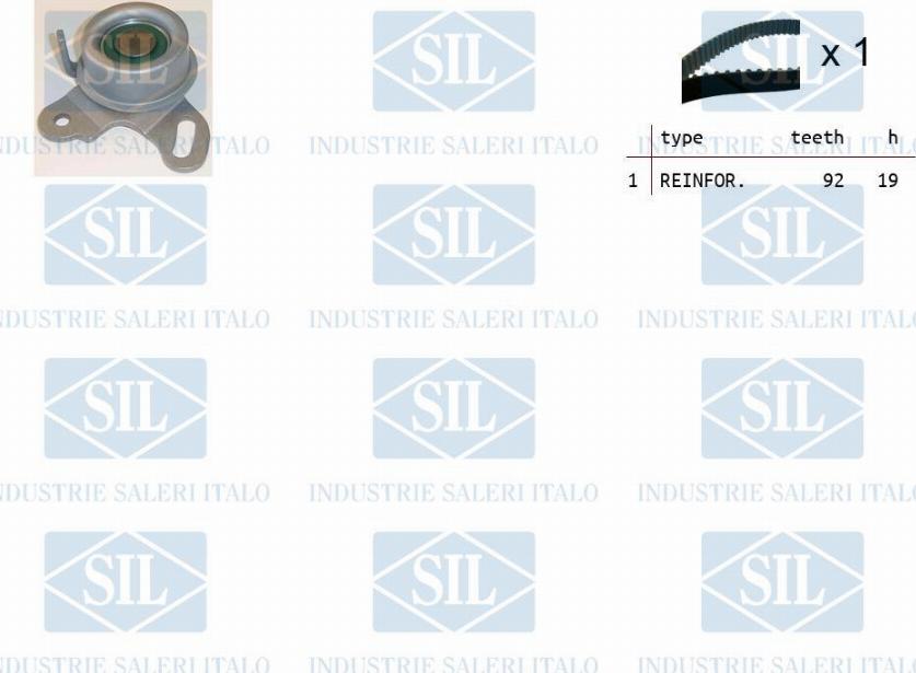 Saleri SIL TK1167 - Комплект ангренажен ремък vvparts.bg