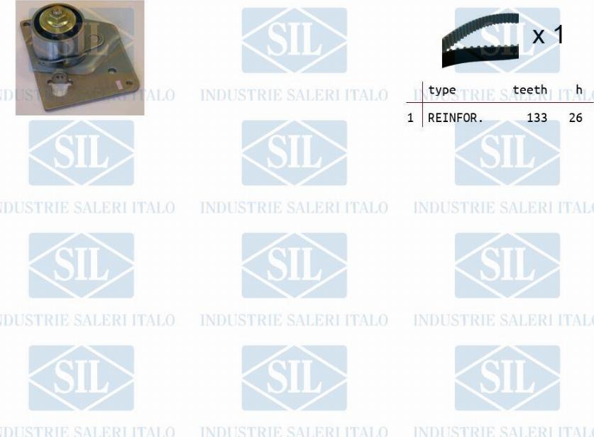 Saleri SIL TK1128 - Комплект ангренажен ремък vvparts.bg