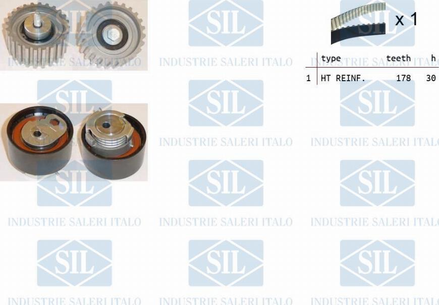 Saleri SIL TK1122 - Комплект ангренажен ремък vvparts.bg