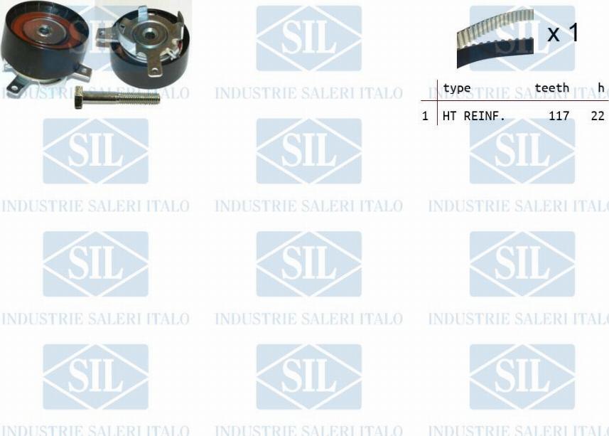 Saleri SIL TK1337 - Комплект ангренажен ремък vvparts.bg