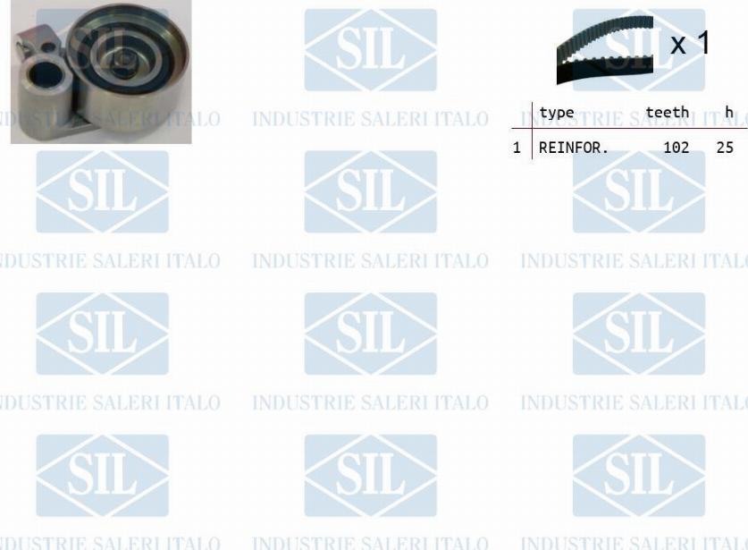 Saleri SIL TK1268 - Комплект ангренажен ремък vvparts.bg