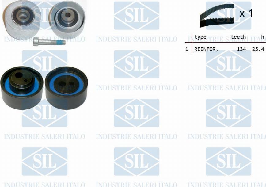 Saleri SIL TK1231 - Комплект ангренажен ремък vvparts.bg