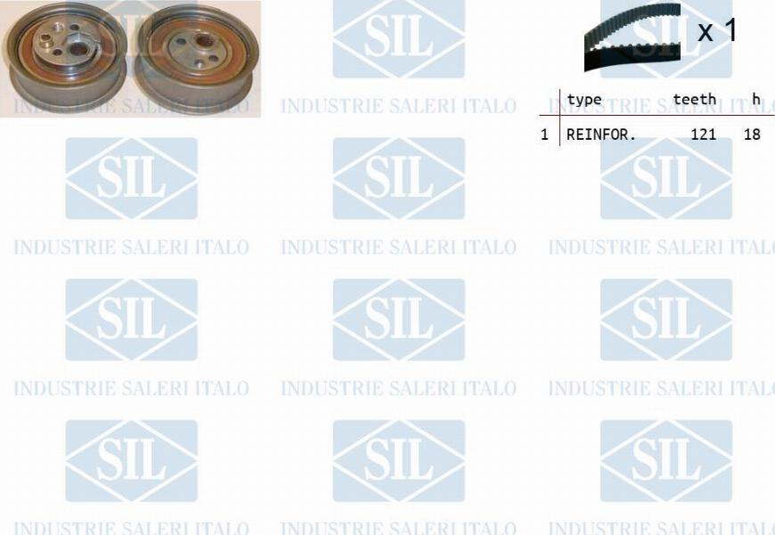 Saleri SIL TK1228 - Комплект ангренажен ремък vvparts.bg