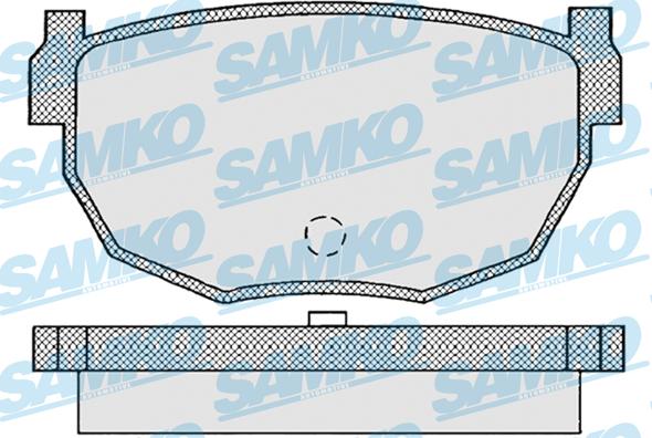 Samko 5SP945 - Комплект спирачно феродо, дискови спирачки vvparts.bg