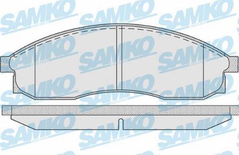 Samko 5SP942 - Комплект спирачно феродо, дискови спирачки vvparts.bg