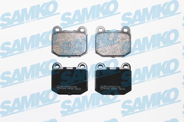 Samko 5SP947 - Комплект спирачно феродо, дискови спирачки vvparts.bg