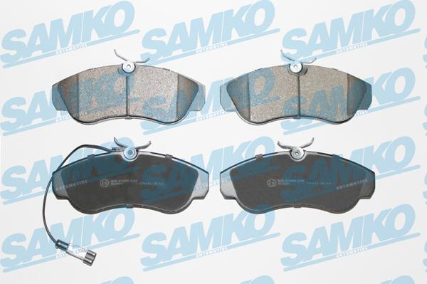 Samko 5SP965 - Комплект спирачно феродо, дискови спирачки vvparts.bg