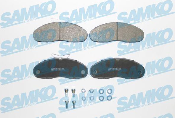 Samko 5SP961 - Комплект спирачно феродо, дискови спирачки vvparts.bg