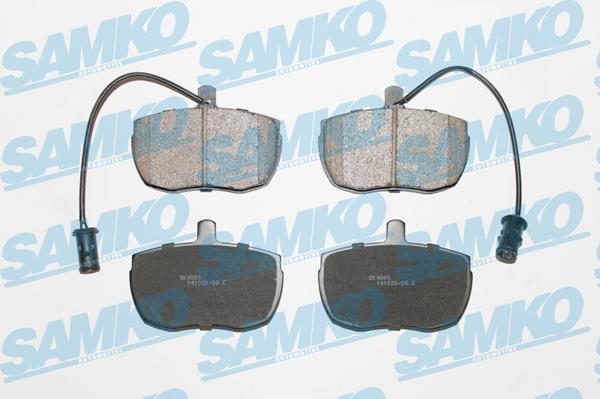 Samko 5SP968 - Комплект спирачно феродо, дискови спирачки vvparts.bg