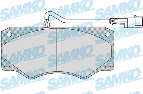 Samko 5SP962 - Комплект спирачно феродо, дискови спирачки vvparts.bg
