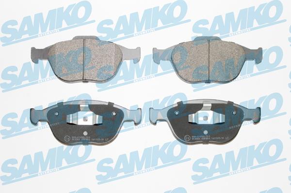 Samko 5SP906 - Комплект спирачно феродо, дискови спирачки vvparts.bg