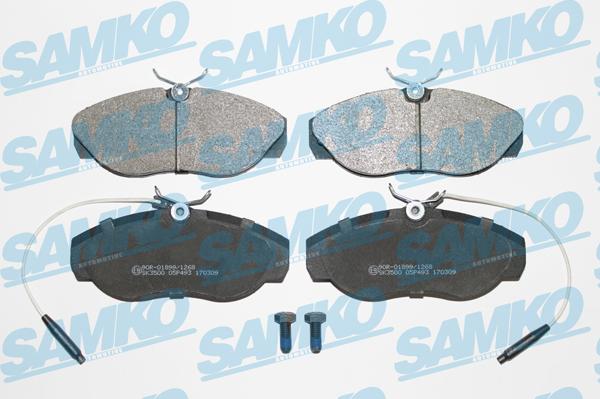 Samko 5SP493 - Комплект спирачно феродо, дискови спирачки vvparts.bg