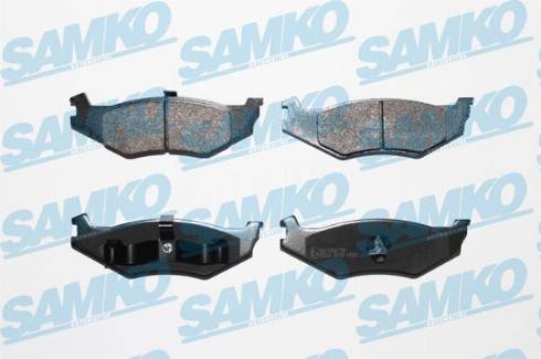 Samko 5SP456 - Комплект спирачно феродо, дискови спирачки vvparts.bg