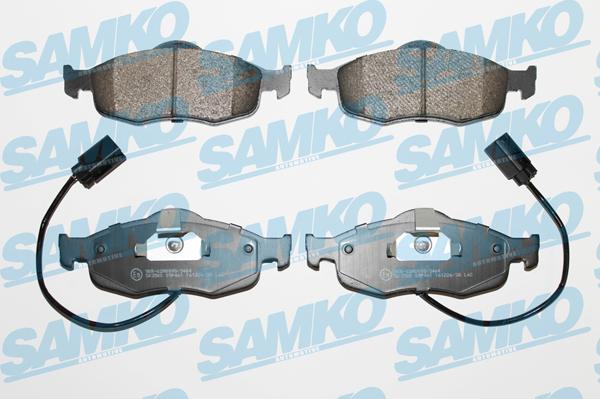 Samko 5SP461 - Комплект спирачно феродо, дискови спирачки vvparts.bg