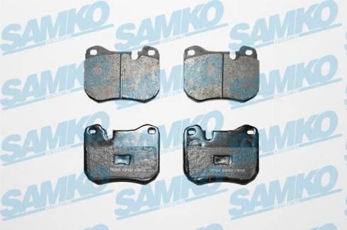 Samko 5SP402 - Комплект спирачно феродо, дискови спирачки vvparts.bg