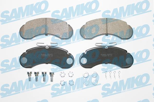 Samko 5SP415 - Комплект спирачно феродо, дискови спирачки vvparts.bg