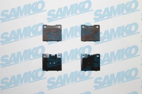 Samko 5SP438 - Комплект спирачно феродо, дискови спирачки vvparts.bg