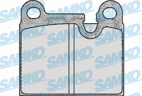 Samko 5SP432 - Комплект спирачно феродо, дискови спирачки vvparts.bg