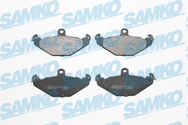 Samko 5SP427 - Комплект спирачно феродо, дискови спирачки vvparts.bg