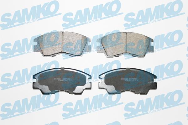Samko 5SP550 - Комплект спирачно феродо, дискови спирачки vvparts.bg