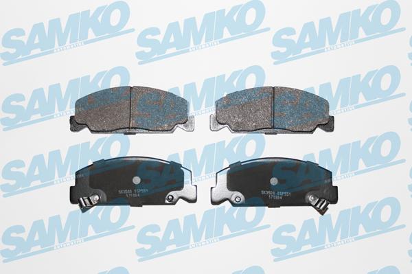 Samko 5SP551 - Комплект спирачно феродо, дискови спирачки vvparts.bg