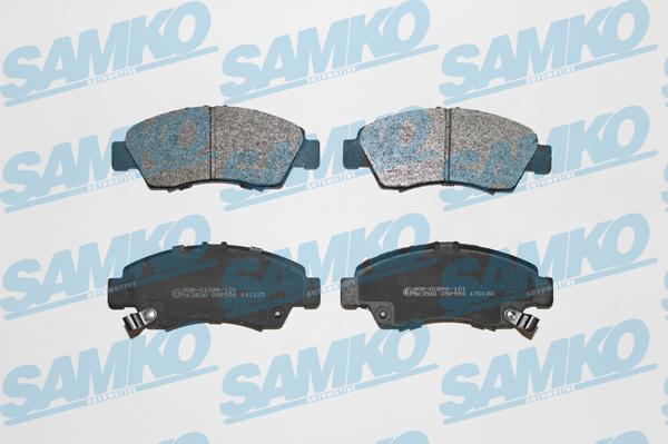 Samko 5SP558 - Комплект спирачно феродо, дискови спирачки vvparts.bg