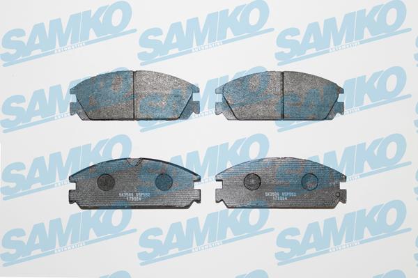 Samko 5SP552 - Комплект спирачно феродо, дискови спирачки vvparts.bg