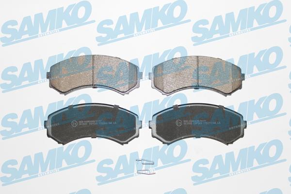 Samko 5SP569 - Комплект спирачно феродо, дискови спирачки vvparts.bg