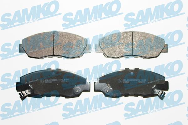 Samko 5SP566 - Комплект спирачно феродо, дискови спирачки vvparts.bg