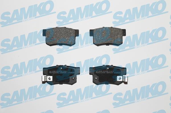 Samko 5SP508 - Комплект спирачно феродо, дискови спирачки vvparts.bg