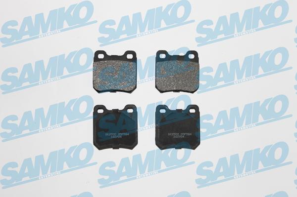 Samko 5SP584 - Комплект спирачно феродо, дискови спирачки vvparts.bg