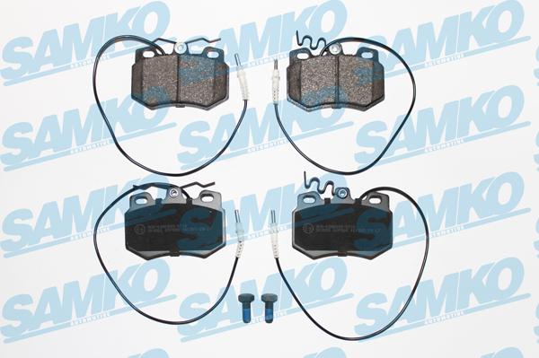 Samko 5SP585 - Комплект спирачно феродо, дискови спирачки vvparts.bg