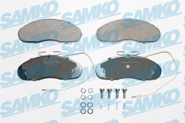 Samko 5SP580 - Комплект спирачно феродо, дискови спирачки vvparts.bg