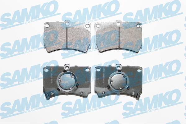Samko 5SP587 - Комплект спирачно феродо, дискови спирачки vvparts.bg