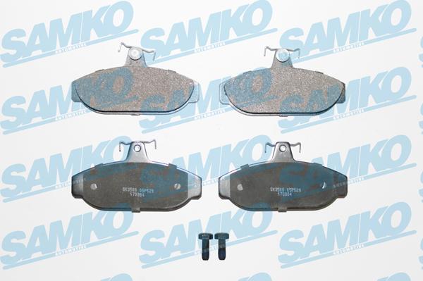 Samko 5SP529 - Комплект спирачно феродо, дискови спирачки vvparts.bg