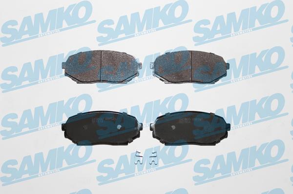 Samko 5SP525 - Комплект спирачно феродо, дискови спирачки vvparts.bg