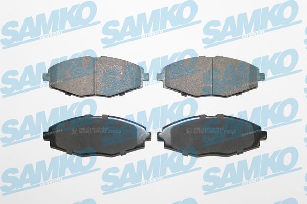 Samko 5SP693 - Комплект спирачно феродо, дискови спирачки vvparts.bg