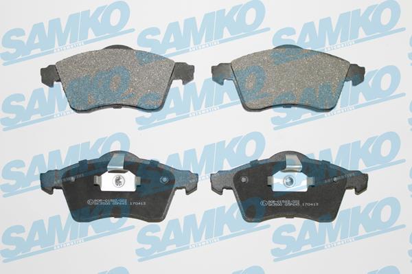 Samko 5SP645 - Комплект спирачно феродо, дискови спирачки vvparts.bg